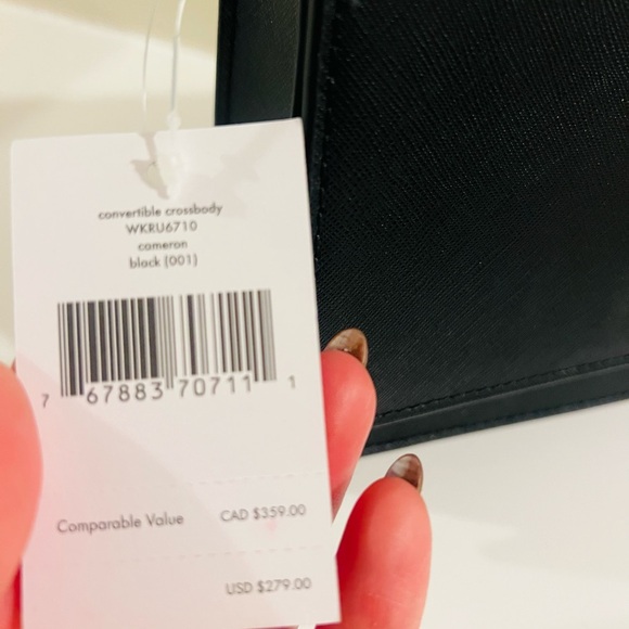 Kate Spade Black Clutch with Gold Accents - Picture 3 of 6